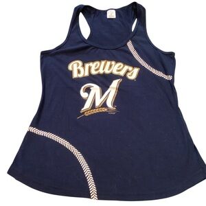 Womens Milwaukee Brewers Baseball tank top size Medium